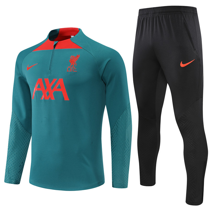 AAA Quality Liverpool 22/23 Tracksuit - Green/Red